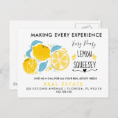 Ankündigung von LEMON-Befassungen im Anwesen Postk (Vorne/Hinten)