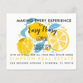 Ankündigung von LEMON-Befassungen im Anwesen Postk Flyer (Vorne)