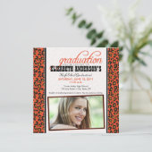 Ankündigung von Leopard Print Abschluss (orange) (Stehend Vorderseite)