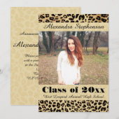 Ankündigung von Leopard Skin Foto Abschluss (Vorne/Hinten)