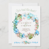 Ankündigung von Light Blue & Green Tropical Elopem (Vorderseite)