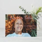 Ankündigung von Light Pink Foto Abschluss (Stehend Vorderseite)