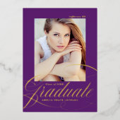 Ankündigung von Lila Abschlüssen für Elegance Foil (Vorderseite)