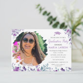 Ankündigung von Lilac Floral Foto Abschluss (Stehend Vorderseite)