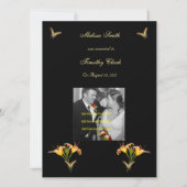 Ankündigung von Lilien und Schmetterlingen (Rückseite)