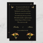 Ankündigung von Lilien und Schmetterlingen (Vorne/Hinten)