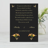 Ankündigung von Lilien und Schmetterlingen (Stehend Vorderseite)