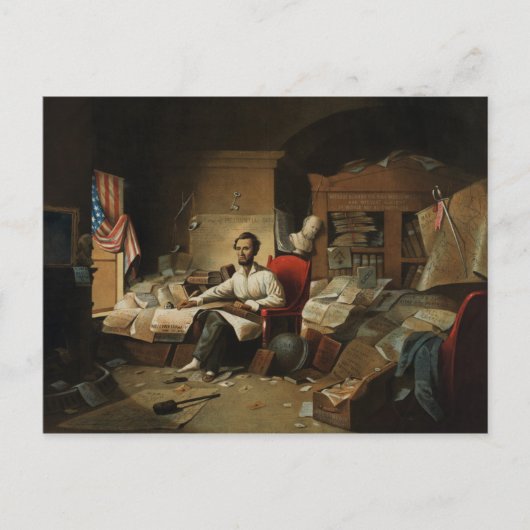 Ankündigung von Lincoln und Emanzipation Postkarte (Vorderseite)