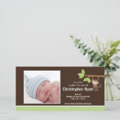Ankündigung von Little Monkey Baby Boy Birth Foto (Stehend Vorderseite)