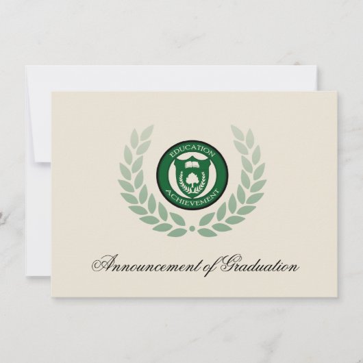 Ankündigung von Logoschulen oder Uni-Abschlüssen (Vorderseite)