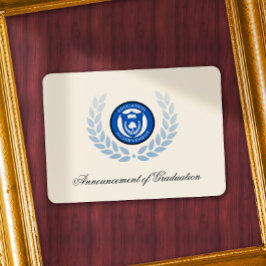 Ankündigung von Logoschulen oder Uni-Abschlüssen