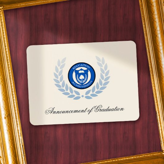 Ankündigung von Logoschulen oder Uni-Abschlüssen