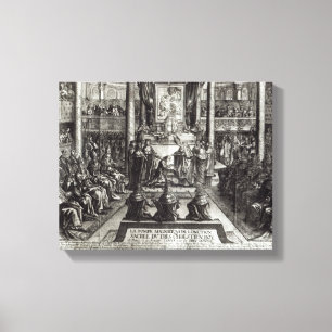 Ankündigung von Louis XIV in Reims Leinwanddruck