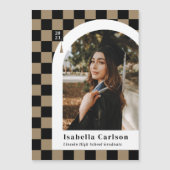 Ankündigung von Magnet Checked Arch Foto Abschluss (Vorderseite)