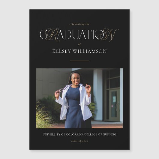 Ankündigung von Magnet RN Nursing Degree Abschluss (Vorderseite)