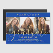 Ankündigung von Magnetic 3 Foto Blue Gold Abschlus (Vorne/Hinten)