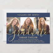 Ankündigung von Magnetic Foto Navy & Gold Abschlus (Vorderseite)