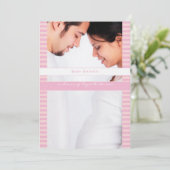 Ankündigung von Mama Foto Baby Girl Shower (Stehend Vorderseite)