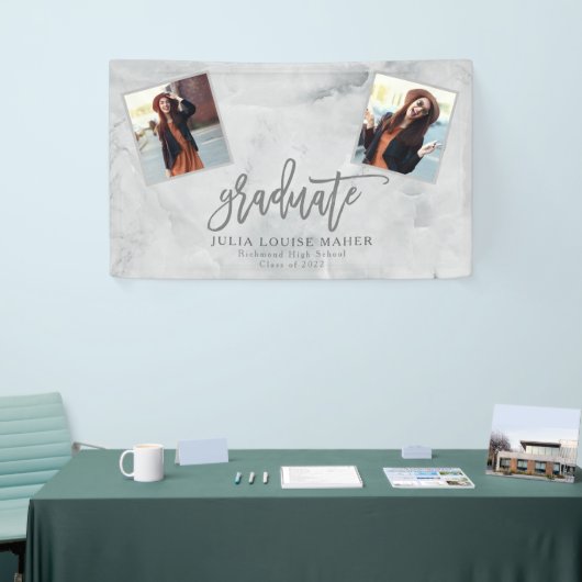 Ankündigung von MARBLE AND ROSE GOLD ABSCHLUSS Banner (Messeveranstaltung)