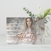 Ankündigung von Maroon Gold Foto Abschluss (Stehend Vorderseite)