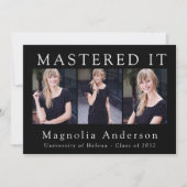 Ankündigung von "Mastered IT Foto Abschluss" (Vorderseite)