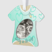 Ankündigung von Maternity Shirt Baby Ornament (Vorderseite)