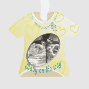 Ankündigung von Maternity Shirt Baby Ornament