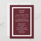 Ankündigung von Memorial Service Candle (Rückseite)