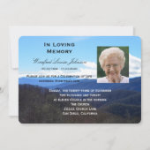 Ankündigung von Memorial Service Einladung Foto (Vorderseite)