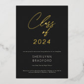 Ankündigung von Minimal Gold Black & White Abschlu (Vorderseite)