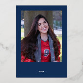 Ankündigung von Minimal Gold Blue & White Abschlus (Rückseite)