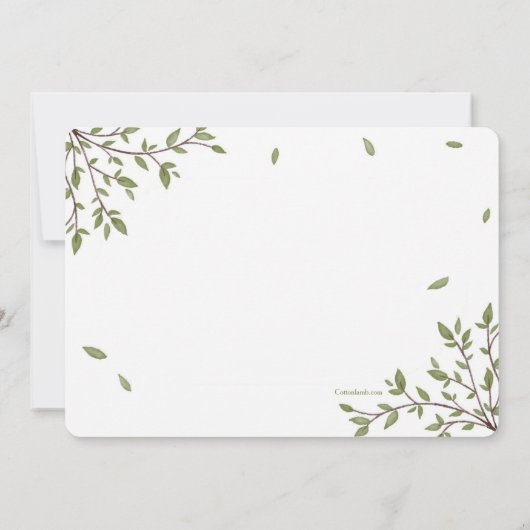 Ankündigung von Minimalistischem Foto Frame Birth (Rückseite)