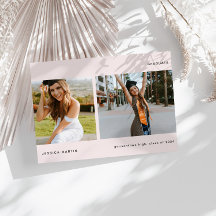 Ankündigung von Minimalistischen zwei Fotos Abschl