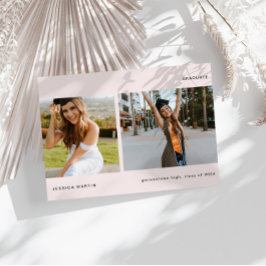 Ankündigung von Minimalistischen zwei Fotos Abschl