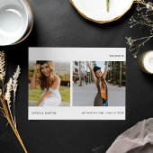 Ankündigung von Minimalistischen zwei Fotos Abschl