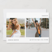 Ankündigung von Minimalistischen zwei Fotos Abschl (Vorderseite)