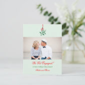 Ankündigung von Mistletoe Verlobung Foto (Stehend Vorderseite)