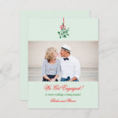 Ankündigung von Mistletoe Verlobung Foto (Vorne/Hinten)