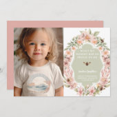 Ankündigung von Mommy Bee Proud Preschool Abschlus (Vorne/Hinten)