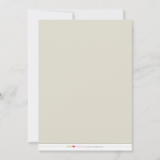 Ankündigung von Monogram Birth :: blau (Rückseite)