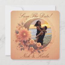 Ankündigung von Moonflower Save the Date Foto