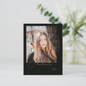 Ankündigung von "Move Foto Black Abschluss" Postkarte (Stehend Vorderseite)