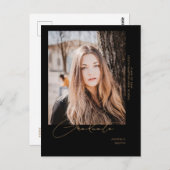 Ankündigung von "Move Foto Black Abschluss" Postkarte (Vorne/Hinten)