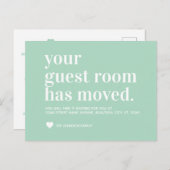 Ankündigung von Moving Room Moving von Mint Green (Vorne/Hinten)