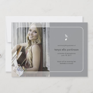 Ankündigung von Music Major Abschluss