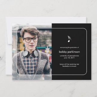 Ankündigung von Music Major Abschluss