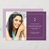 Ankündigung von Music Major Abschluss (Vorne/Hinten)