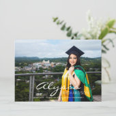 Ankündigung von Name & Foto Graduate (Stehend Vorderseite)