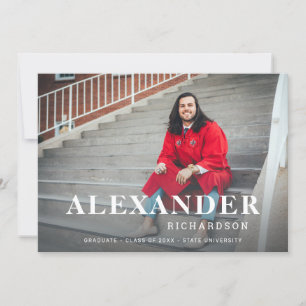 Ankündigung von Name und Foto Absolventin M 2