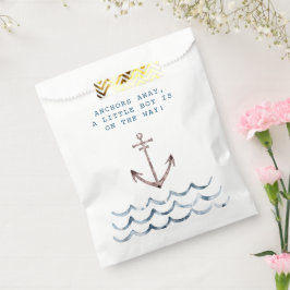 Ankündigung von Nautical Baby Boy Birth Geschenktütchen